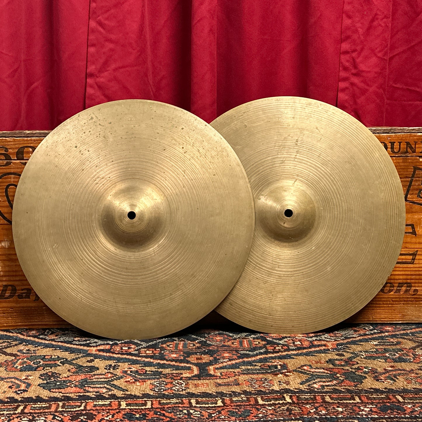 15" Zildjian A 1950s Small Stamp Hi-Hat Cymbal Pair 990g/1010g *Video Demo*