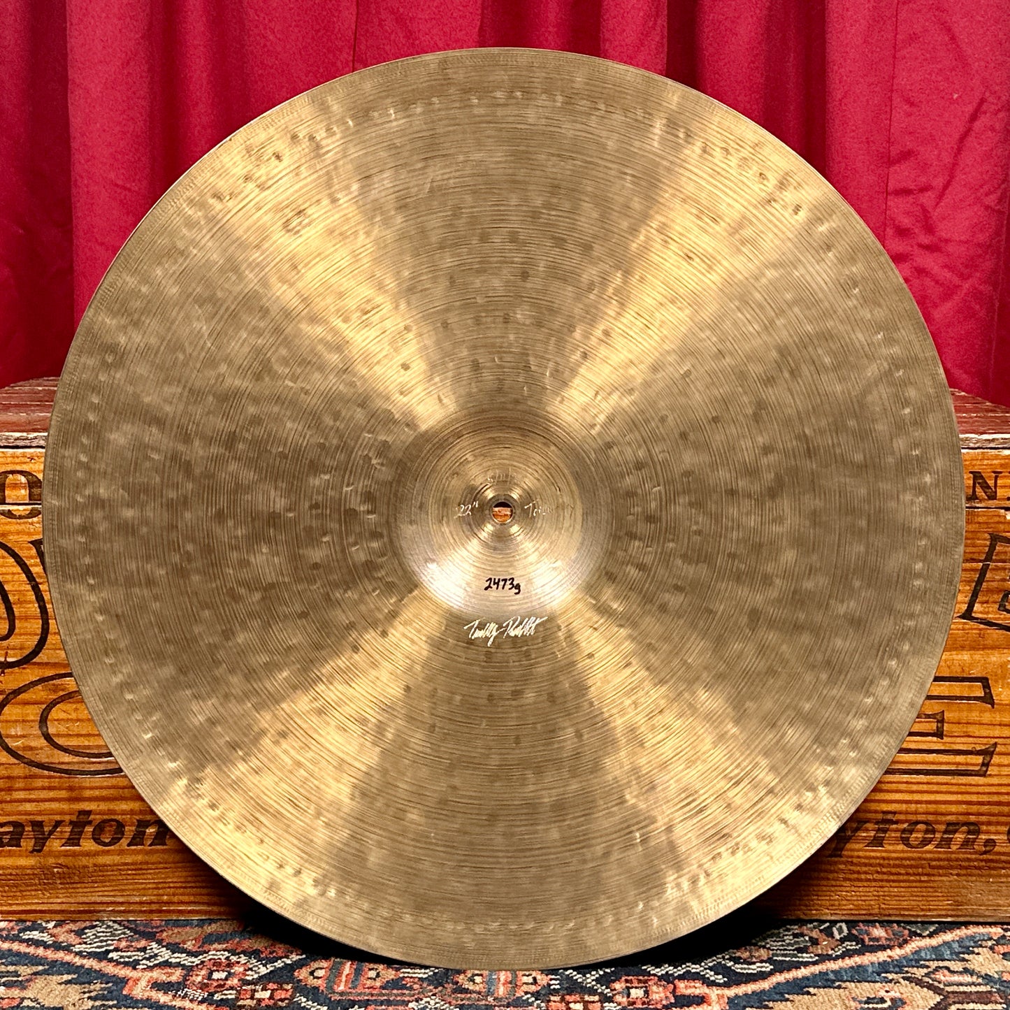 22" Timothy Roberts Tributary Ride Cymbal 2473g *Video Demo*