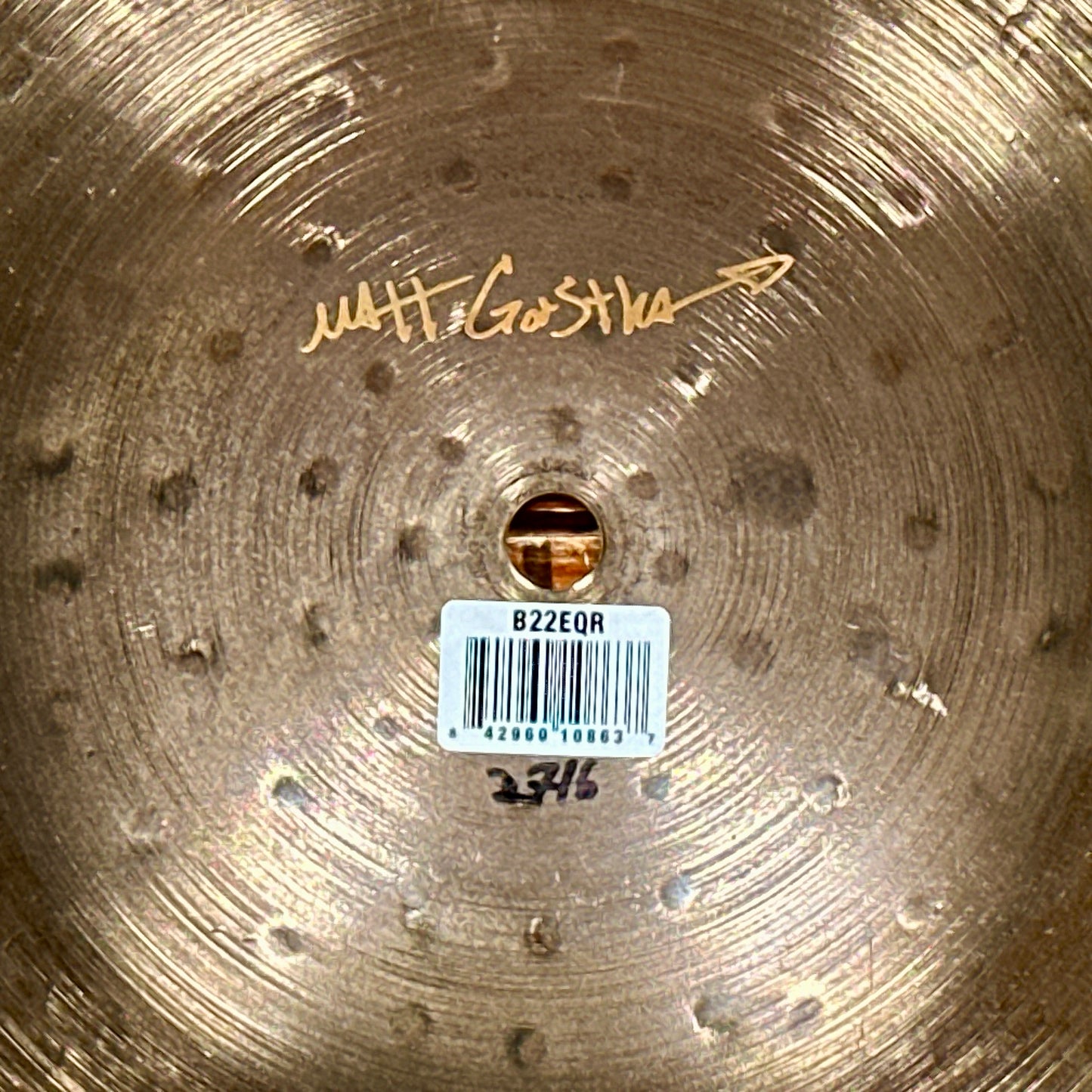 22" Meinl Byzance Vintage Equilibrium Ride Cymbal 2716g *Video*