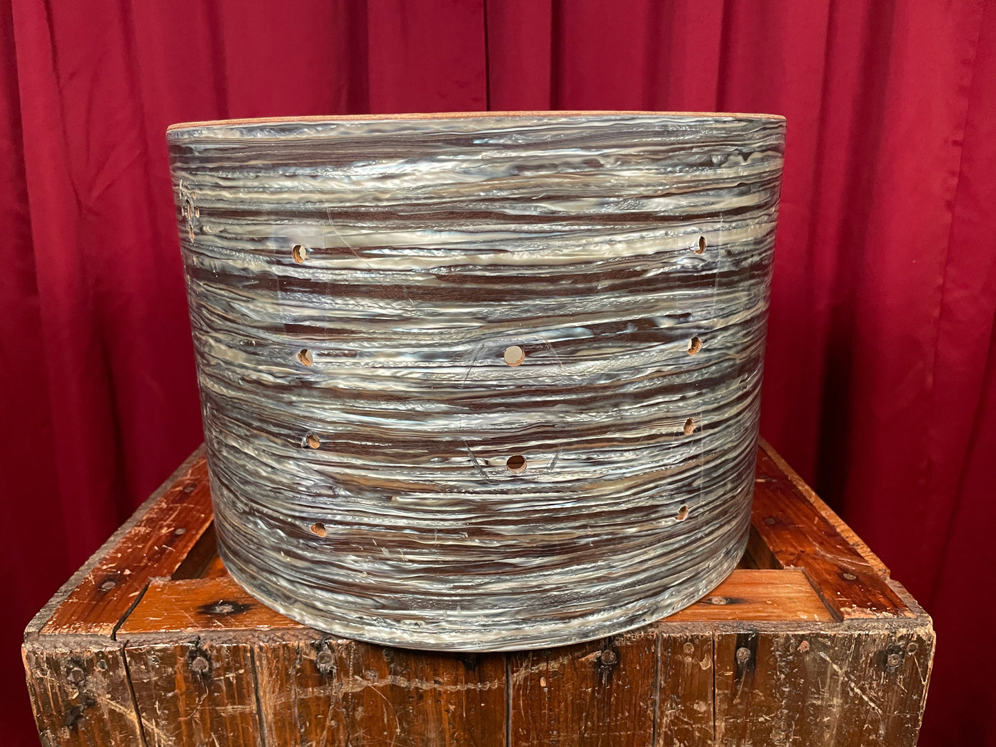 1960s Vintage Ludwig Super Classic 9x13 Tom Shell Oyster Blue Pearl