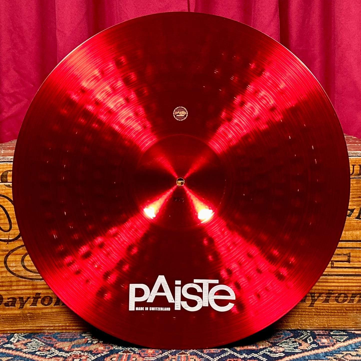 22" Paiste Red Color Sound 900 Heavy Ride Cymbal 3458g