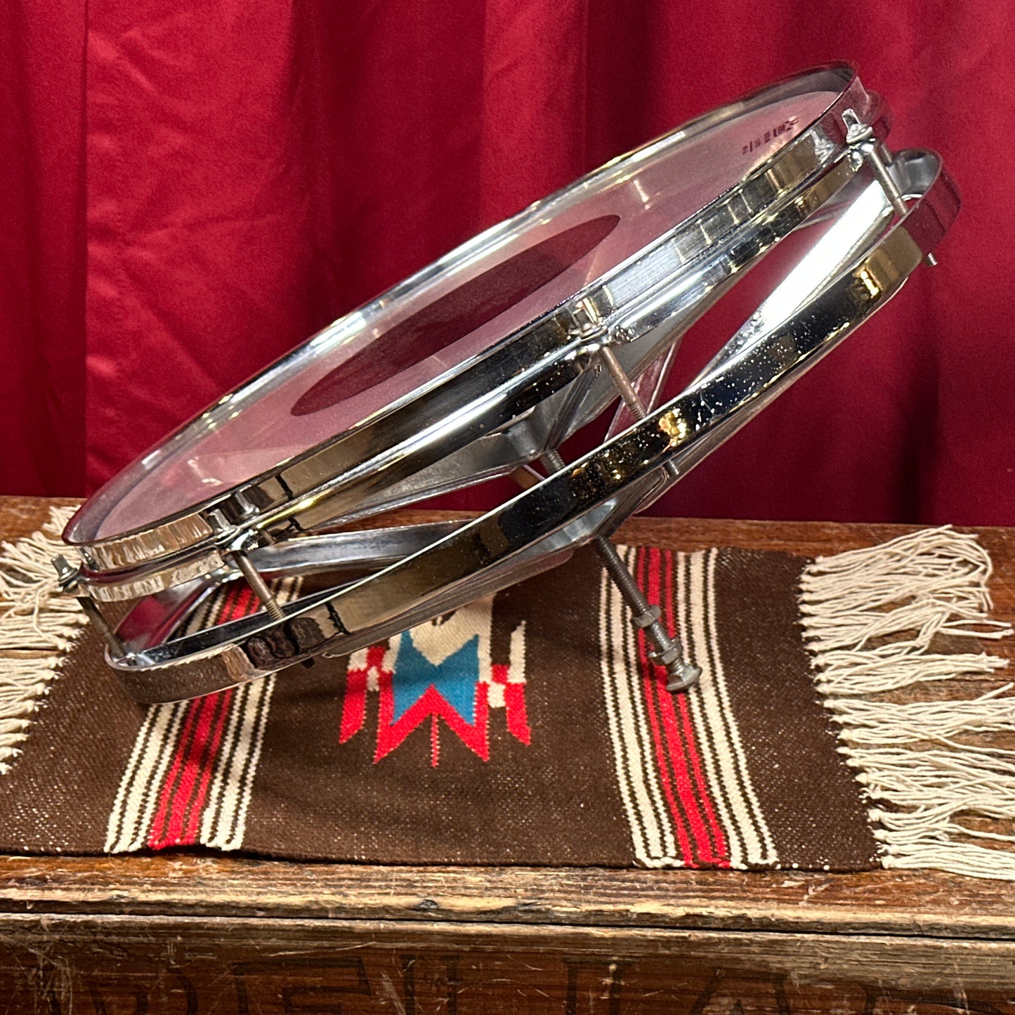 1970s Remo 16" Roto Tom Chrome Rototom Drum