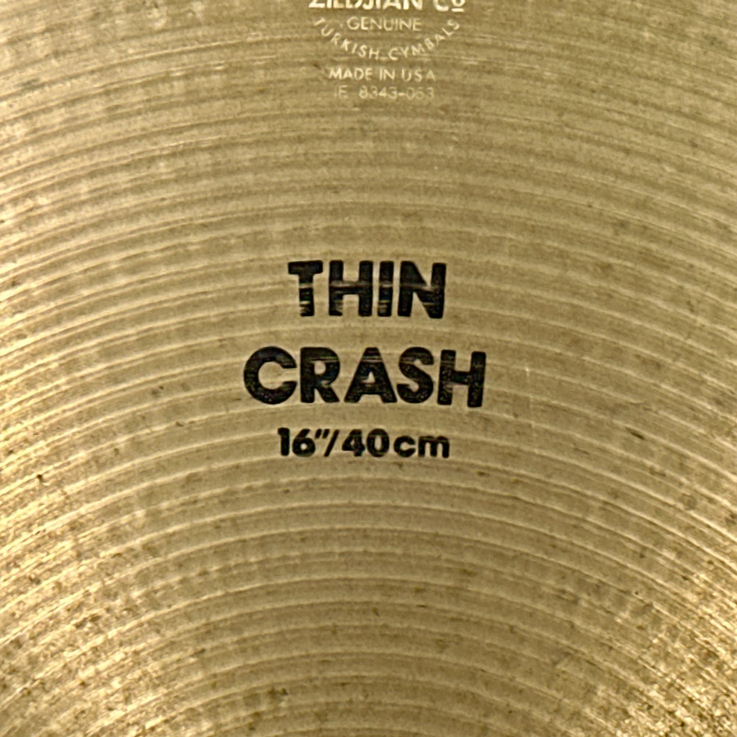 16" Zildjian A Thin Crash Cymbal 1042g *Video Demo*