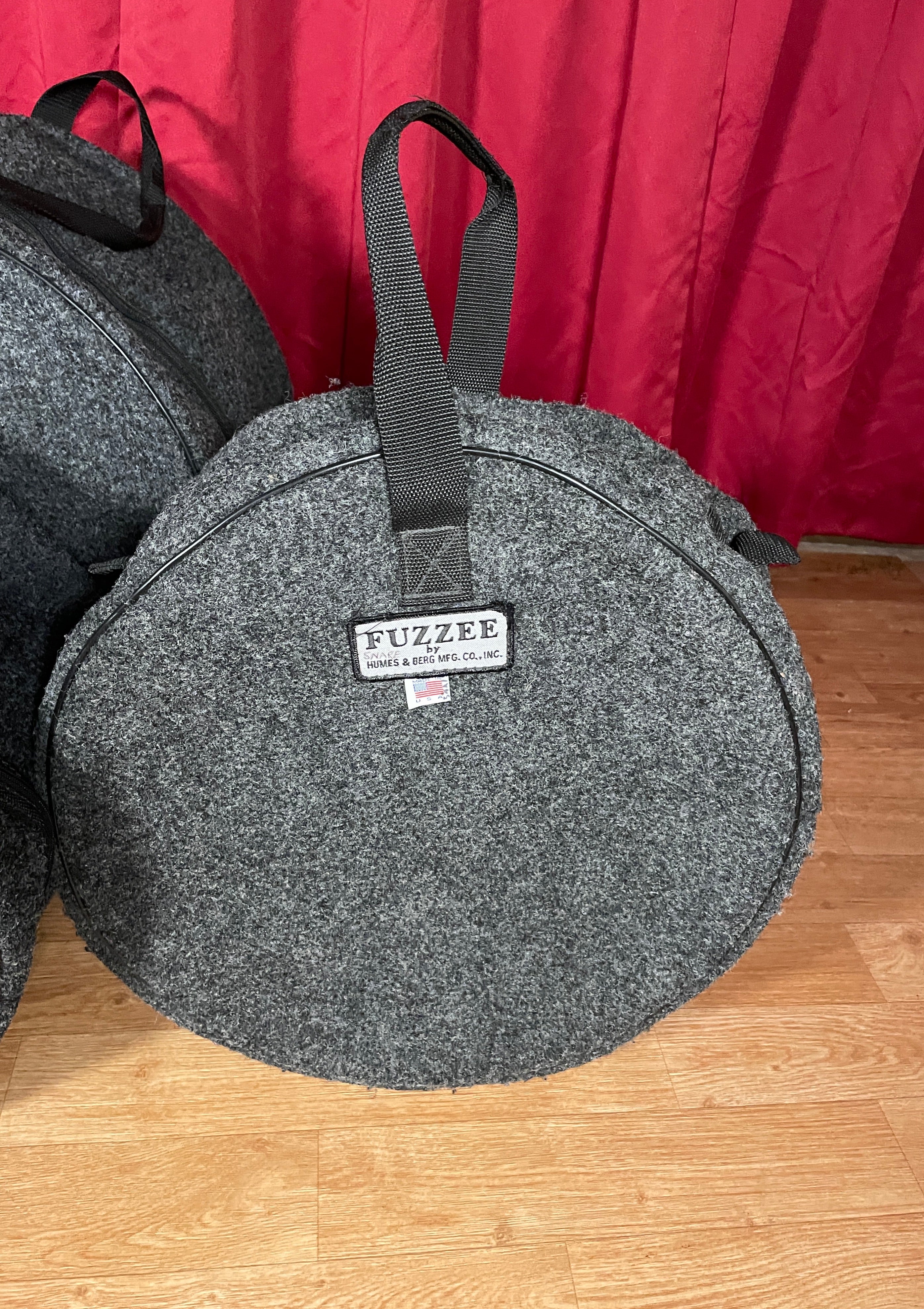 Humes & Berg Fuzzee Snare, Tom, Bass Drum Bag Set 16x22/10x12