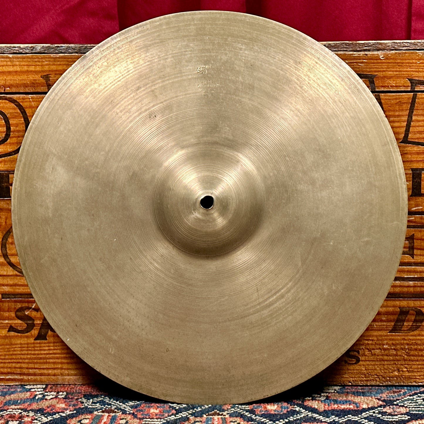 14" Zildjian A 1930s 1st / 2nd / Pre-Trans Stamp Hi-Hat Single Splash Cymbal 514g *Video*