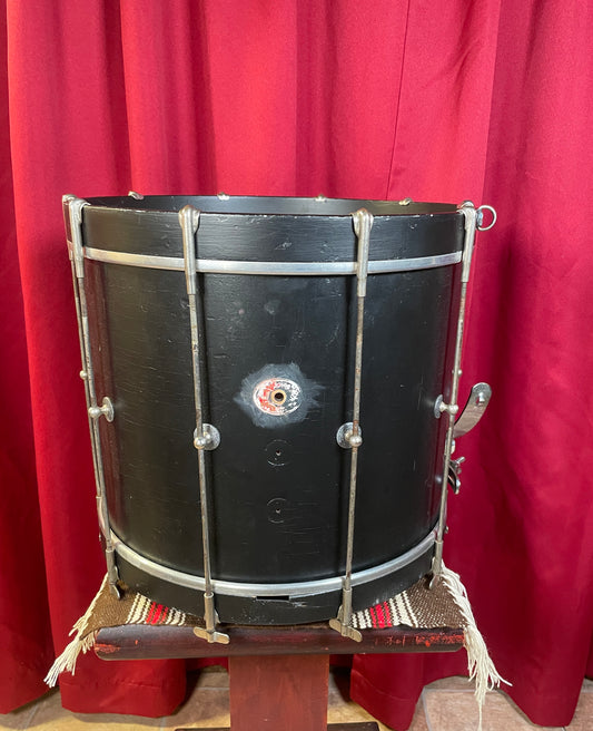 1930s Ludwig 12x15 Parade Marching Snare / Bop Bass Drum Black