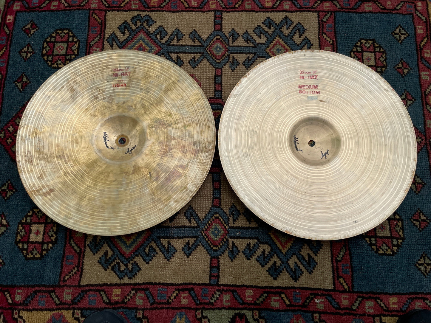 14" Istanbul Pre-Split Green Label Hi-Hat Cymbal Pair 1002g/1044g