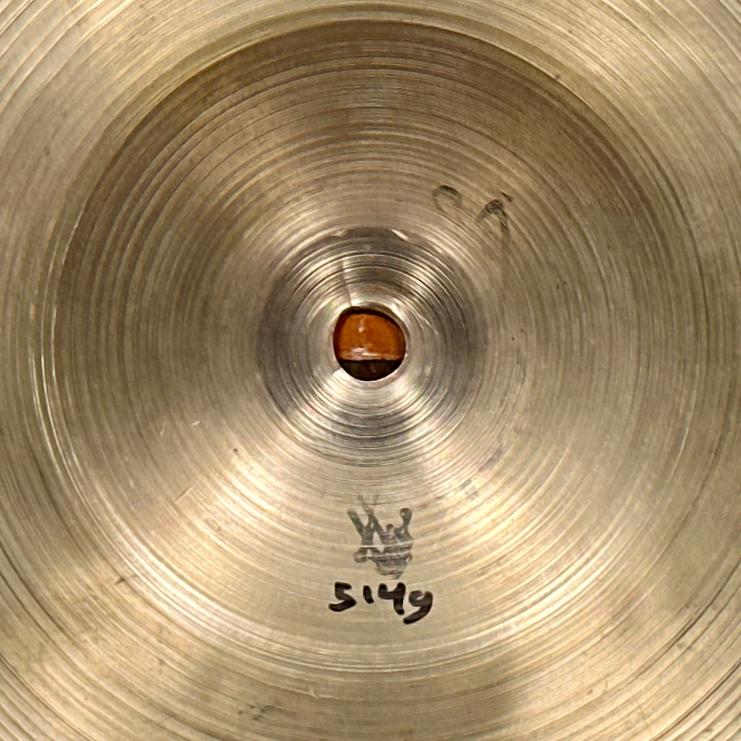 14" Zildjian A 1930s 1st / 2nd / Pre-Trans Stamp Hi-Hat Single Splash Cymbal 514g *Video*