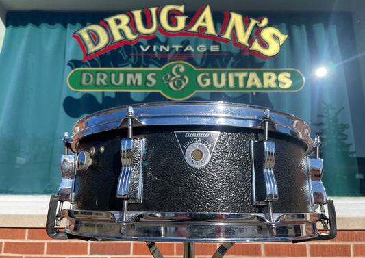 Late 1970s Ludwig No. 414 Educator 5x14 Combo Snare Drum Black