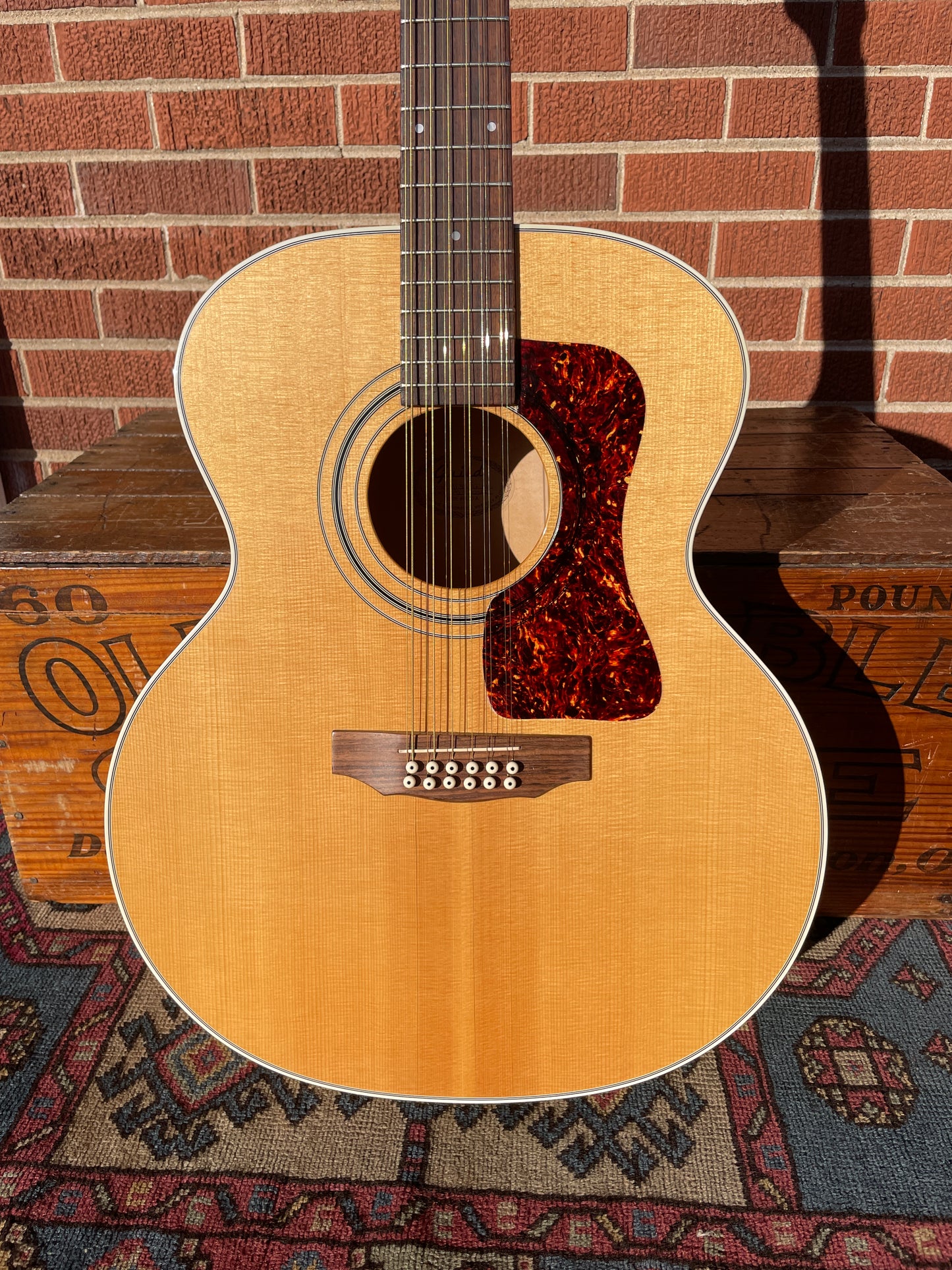 1995 Guild JF30-12-BL 12-String Jumbo Acoustic Guitar w/ OHSC Blonde