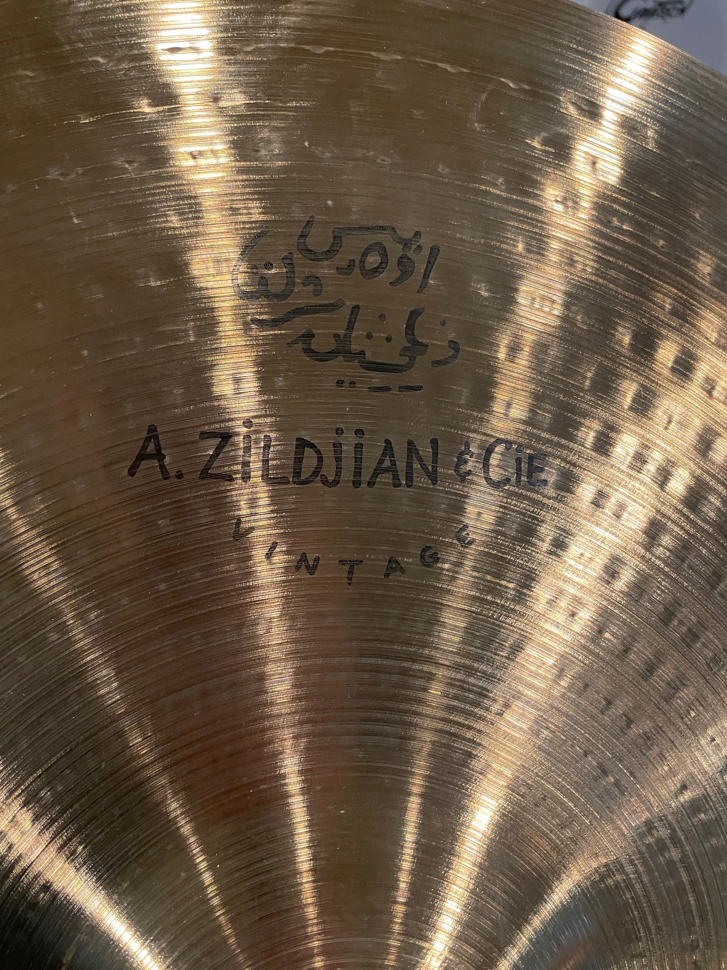 20" A. Zildjian & Cie Vintage Ride Cymbal 1896g A0431