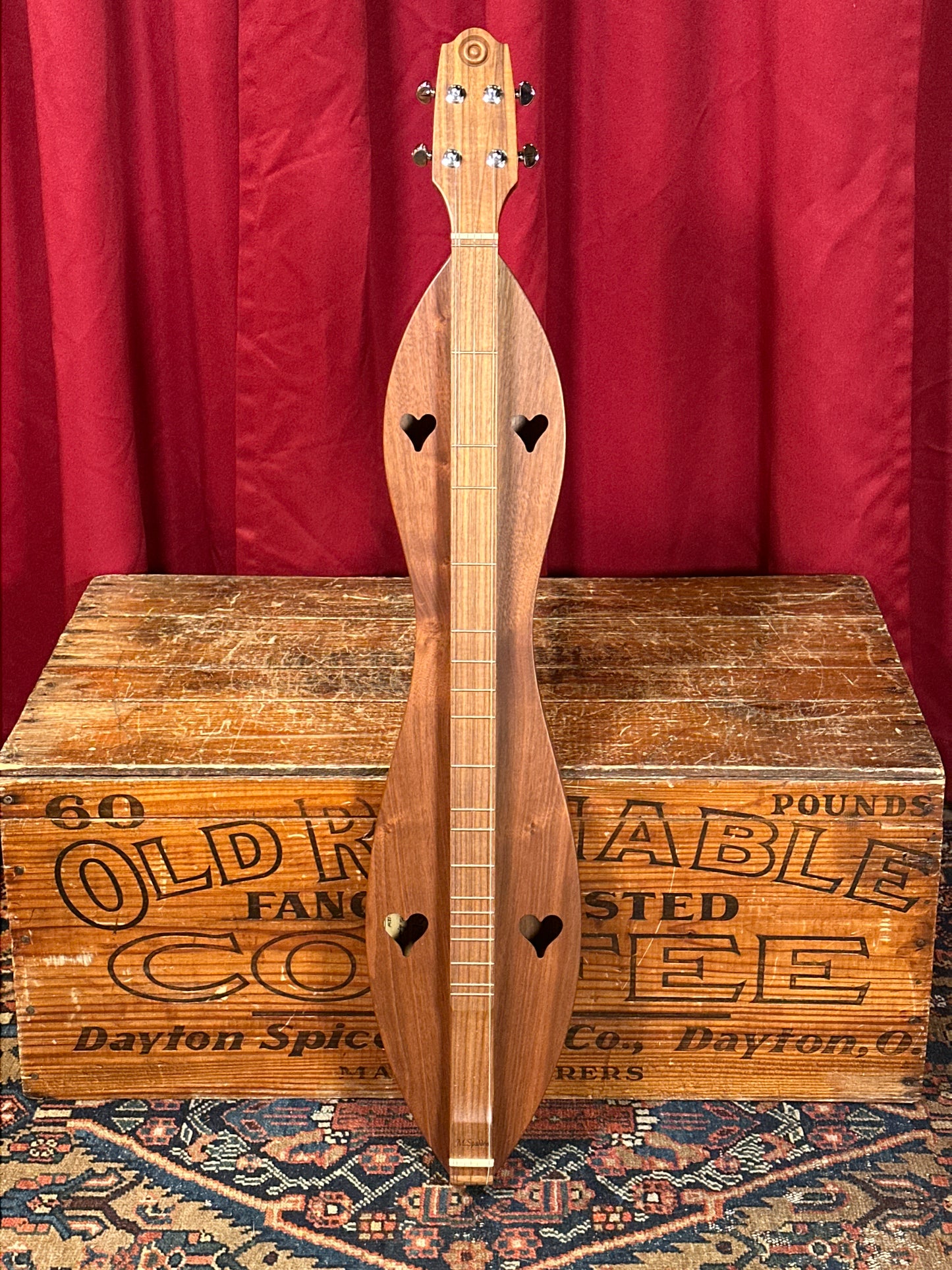 1991 McSpadden FM-12W Hourglass Mountain Dulcimer Walnut w/ OCBC