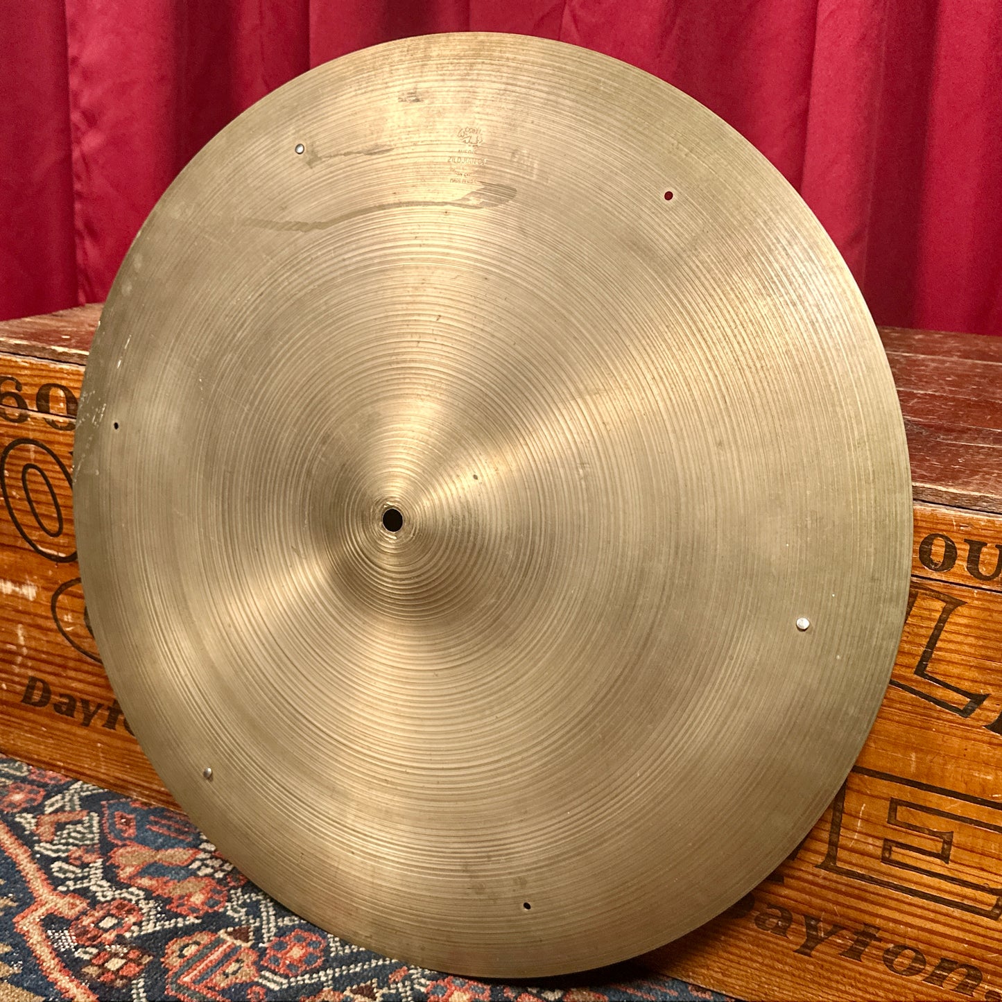 21" Zildjian A 1950s Small Stamp Sizzle Ride Cymbal 2418g *Video Demo*