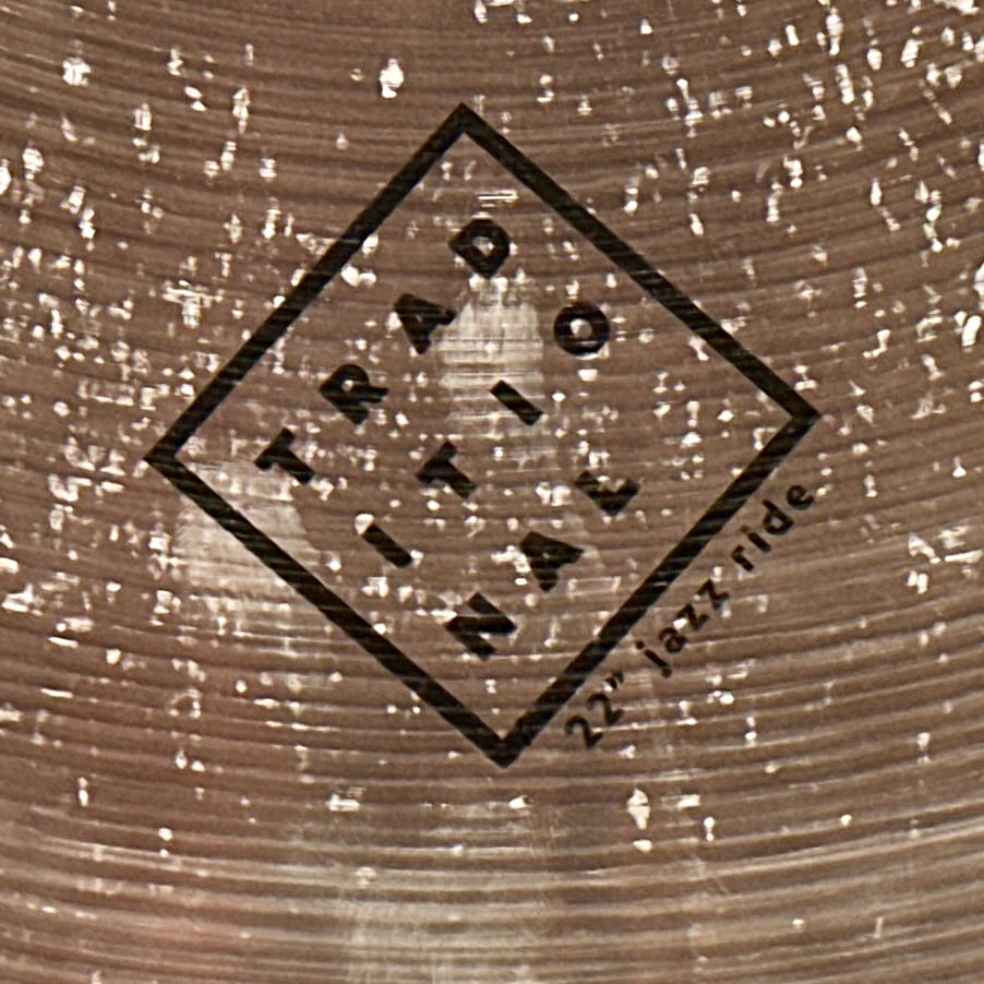 22" Istanbul Agop Traditional Medium Jazz Ride Cymbal 2482g *Video Demo*