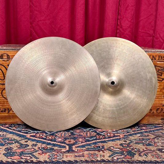 15" Zildjian A 1960s New Beat Hi-Hat Cymbal Pair 950g/1412g *Video Demo*
