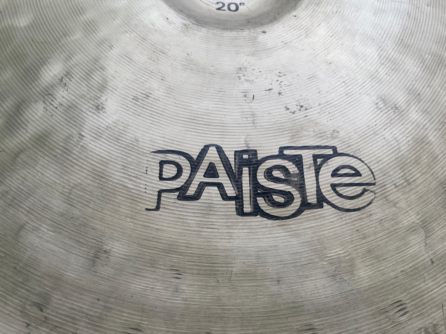 1978 20" Paiste Sound Creation Dark Ride Cymbal Black Label 2582g *Video Demo*