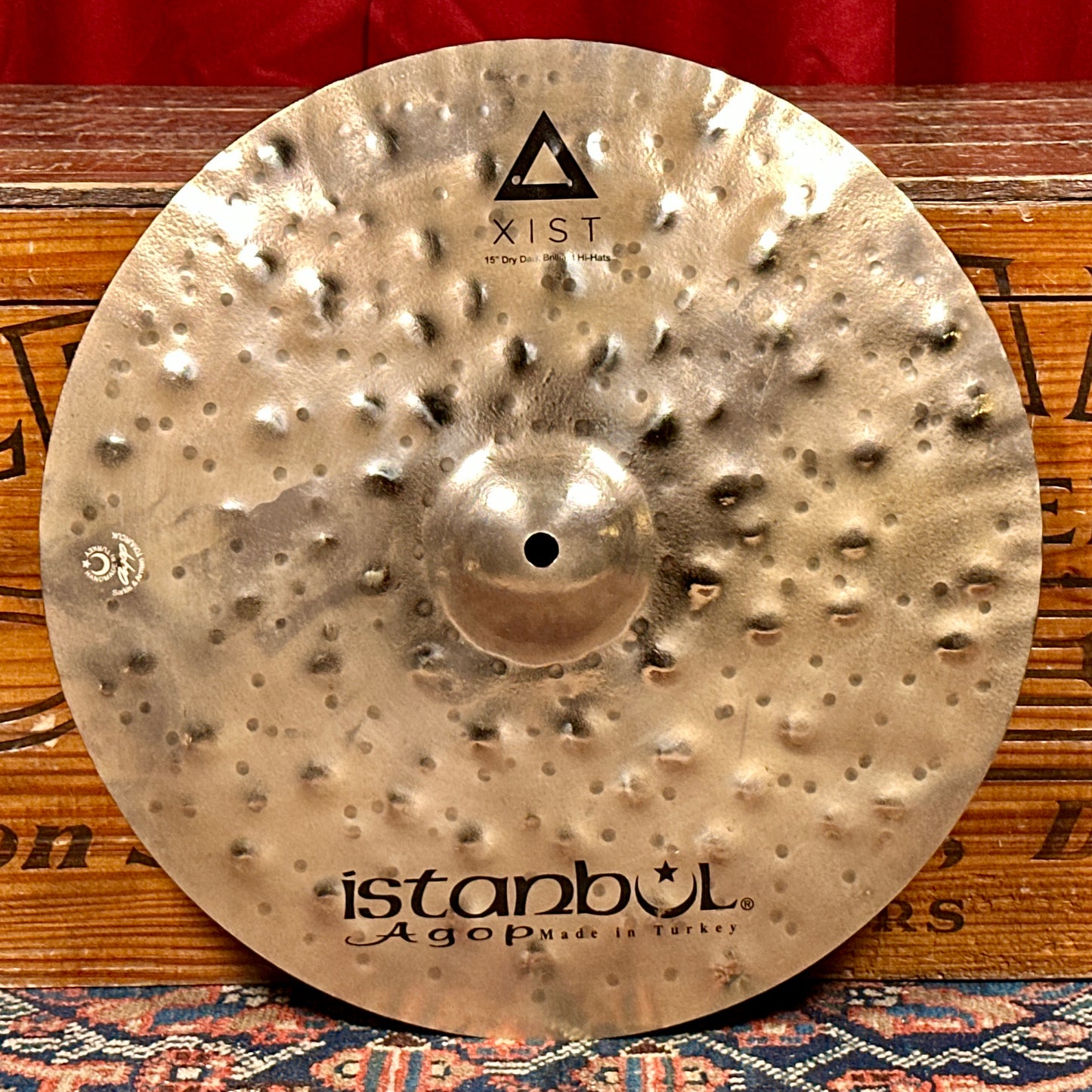 15" Istanbul Agop Xist Dry Dark Brilliant Hi-Hat Cymbal Pair 706g/1126g *Video Demo*