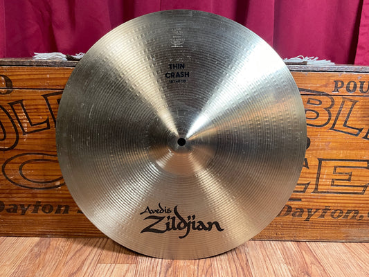 16" Zildjian A Early 1990s Thin Crash Cymbal 1162g *Video Demo*