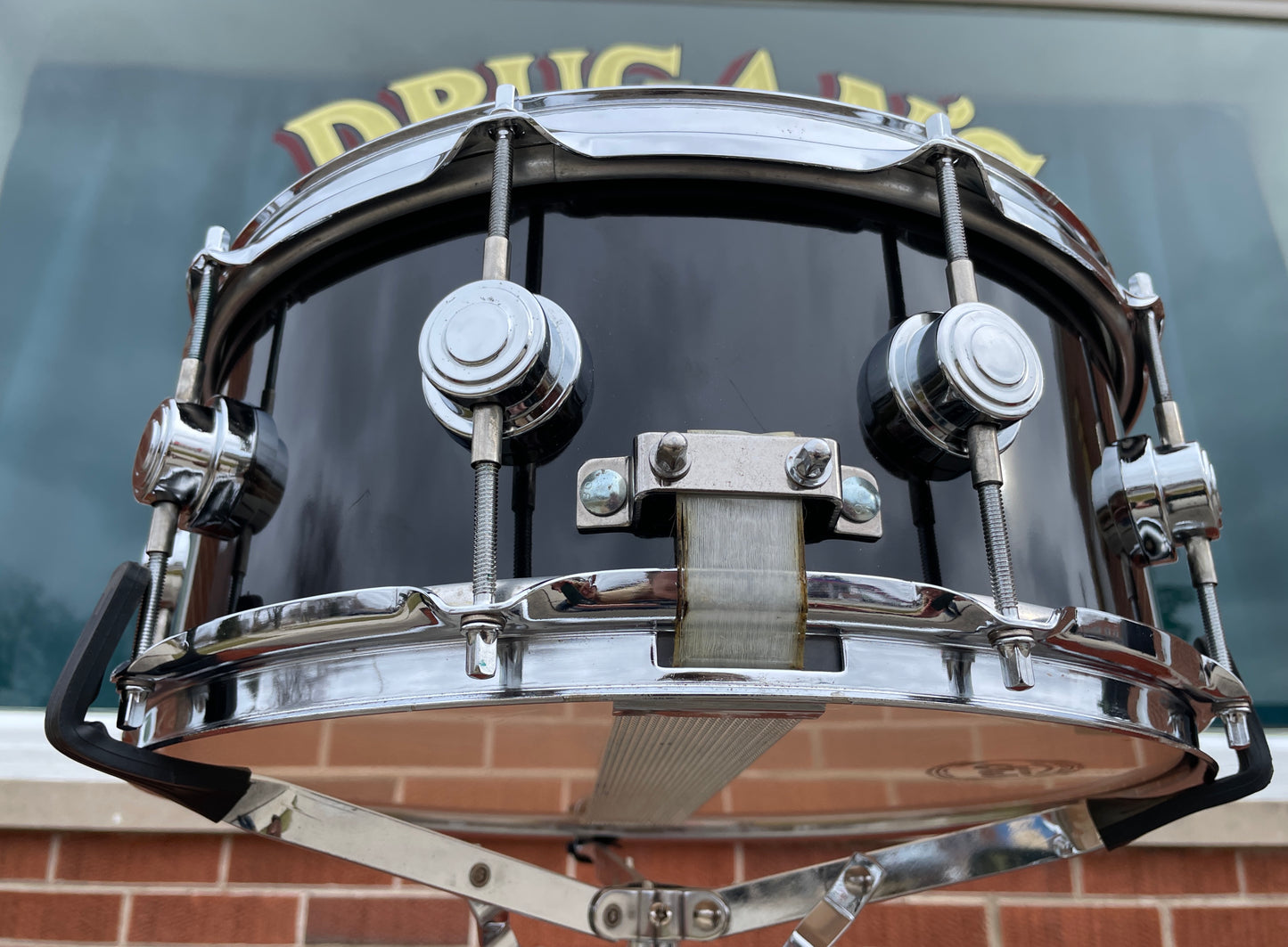 1980s DW Collector's Series 6x14 Snare Drum Black Drum Workshop Keller Shell