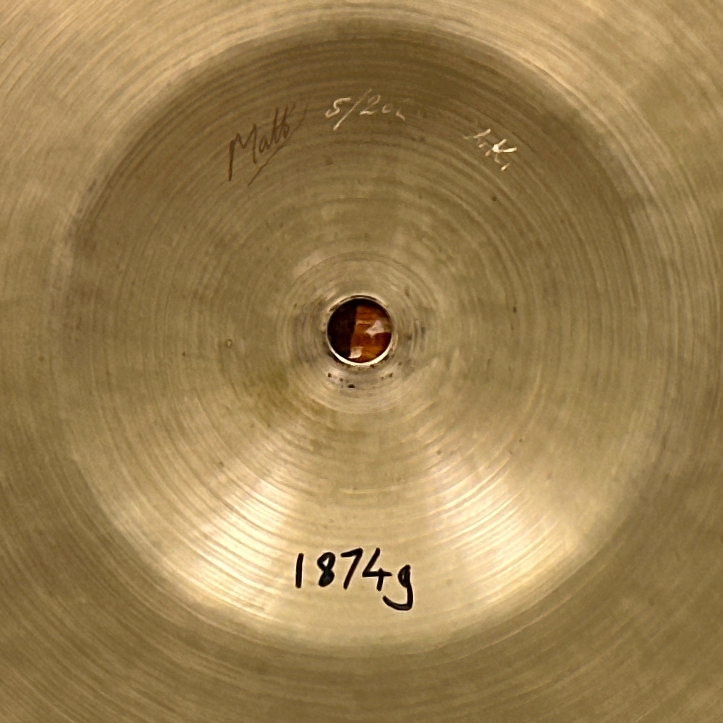 20" Matt Nolan Custom Patina Ride Cymbal 1874g *Video Demo*