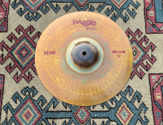 12" Paiste 1980s 3000 Rude Splash Cymbal 972g