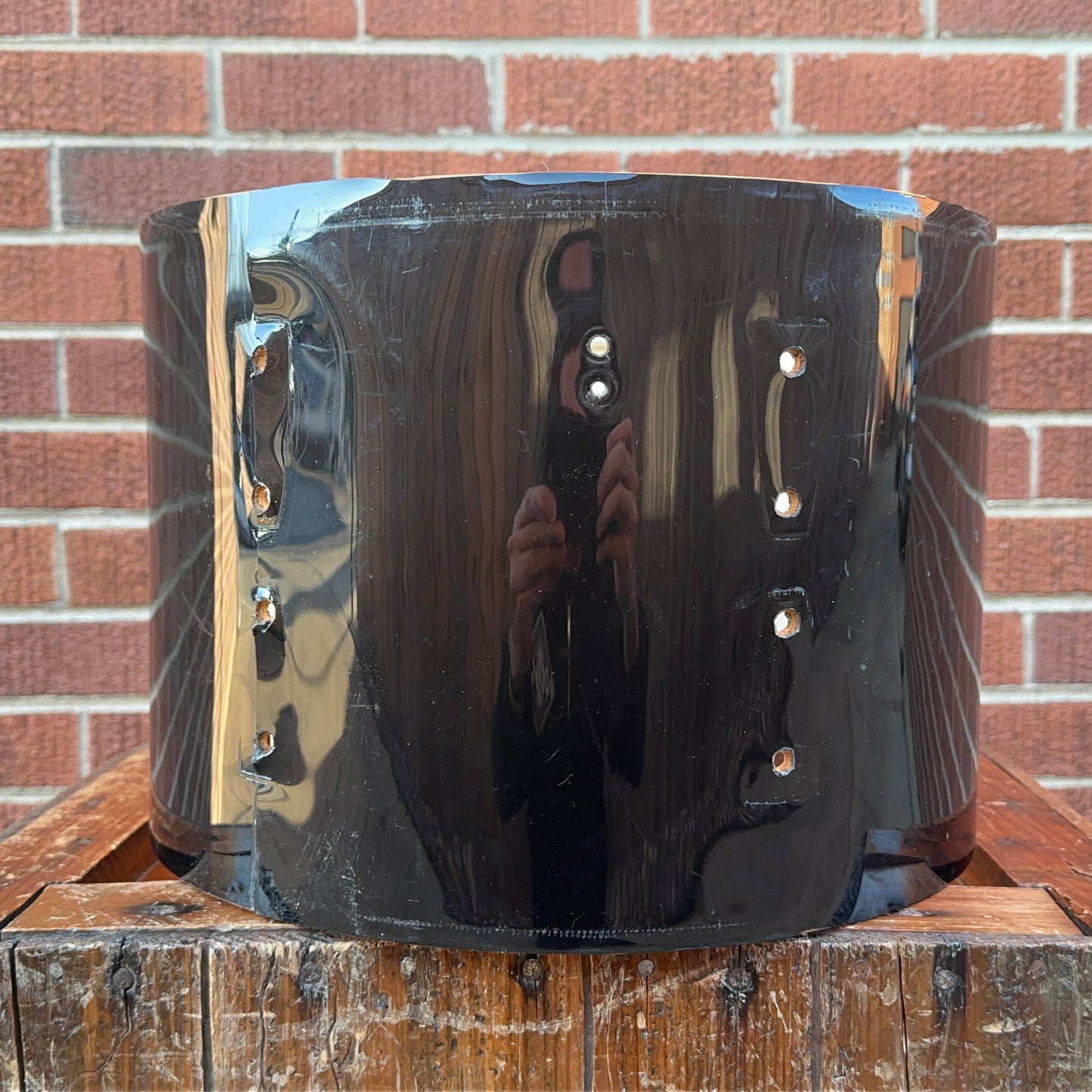1960s Ludwig 9x13 Pre-Serial Super Classic Tom Drum Shell Black