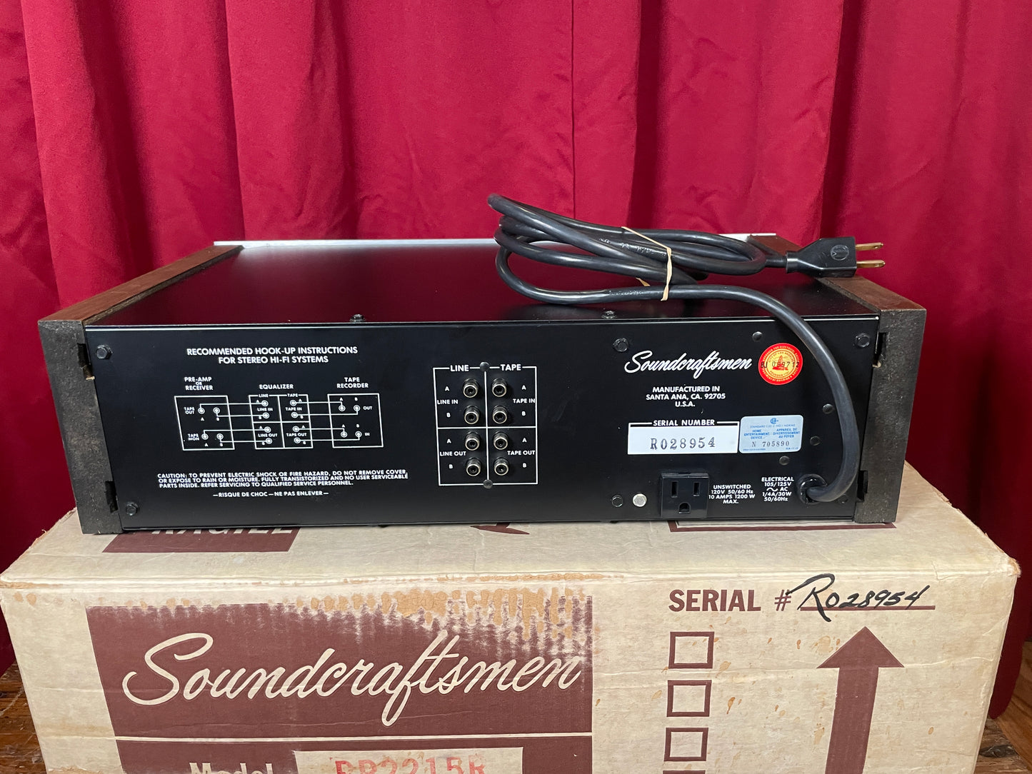 Vintage Soundcraftmen RP2215-R 10 Band Graphic Stereo Equalizer