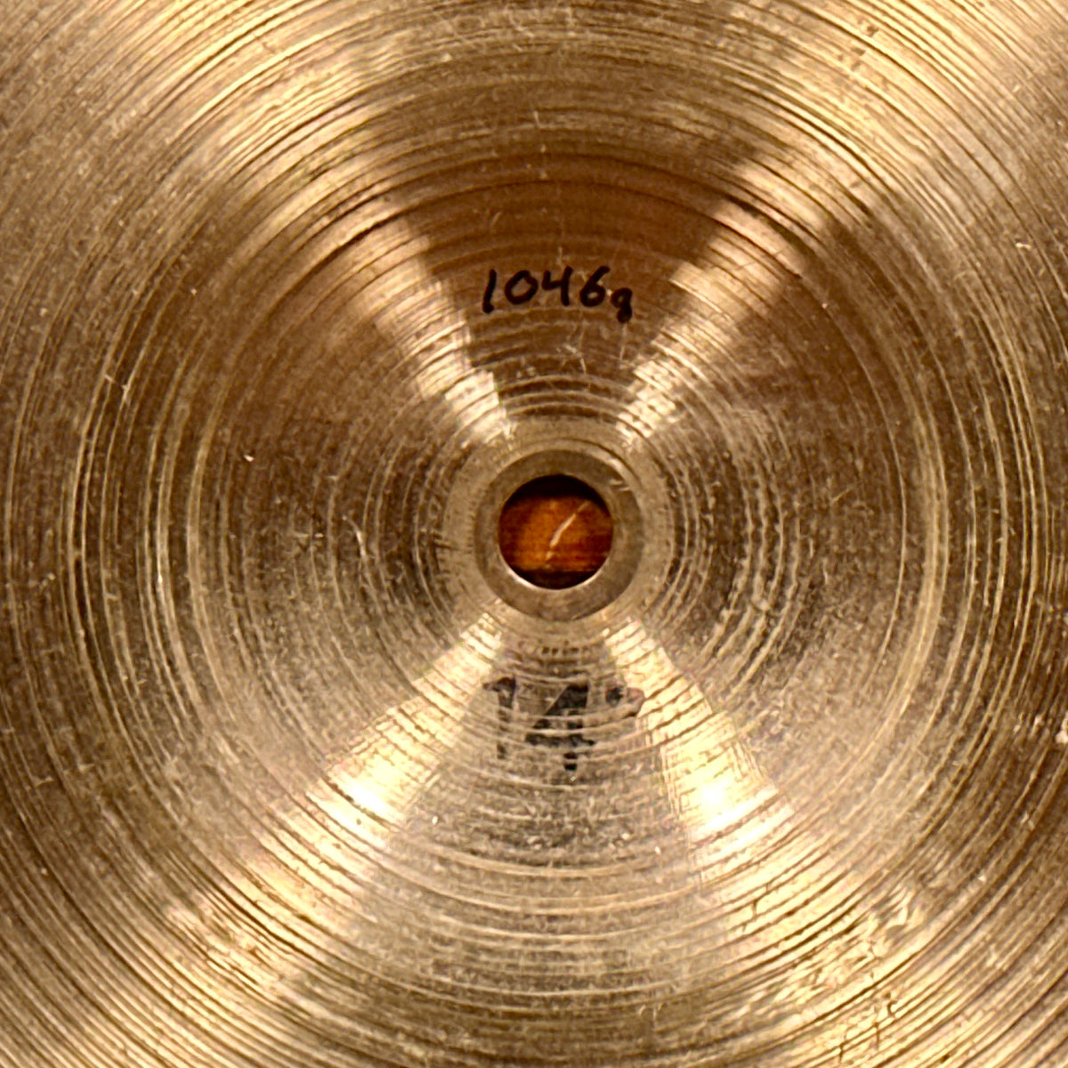 14" Paiste 1977 2002 Sound Edge Bottom Single Hi-Hat Cymbal 1046g