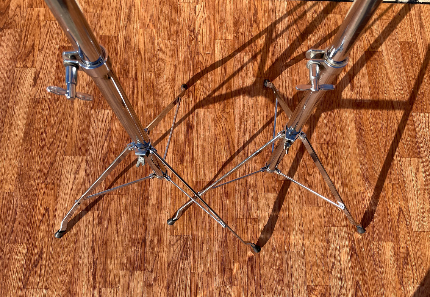 1970s Ludwig No. 1402 Atlas Straight Cymbal Stand Pair