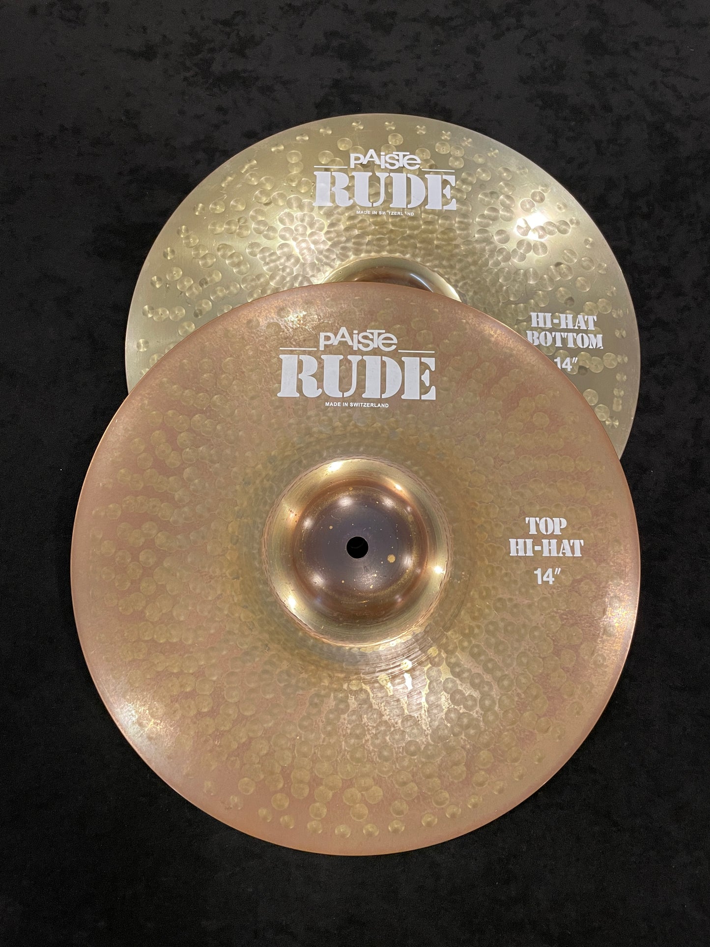 14" Paiste Rude Hi-Hat Cymbal Pair 914g/1196g