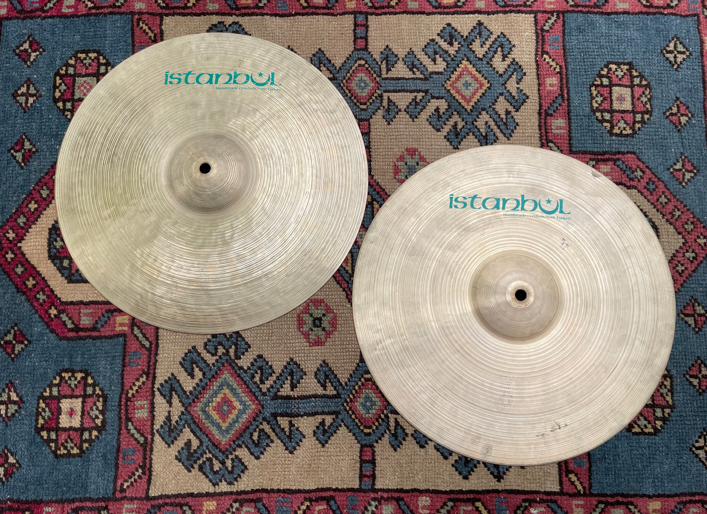 14" Istanbul Pre-Split Green Label Hi-Hat Cymbal Pair 1002g/1044g