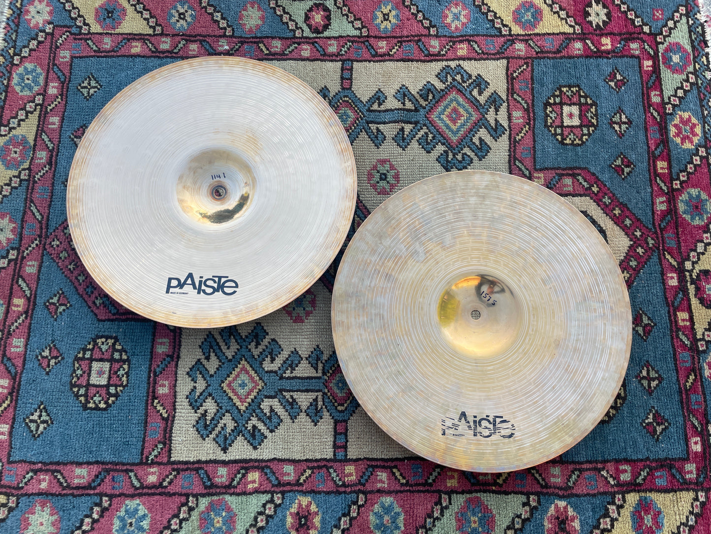 15" Paiste Alpha Rock Hats Hi-Hat Cymbal Pair 1141g/1575g *Video Demo*