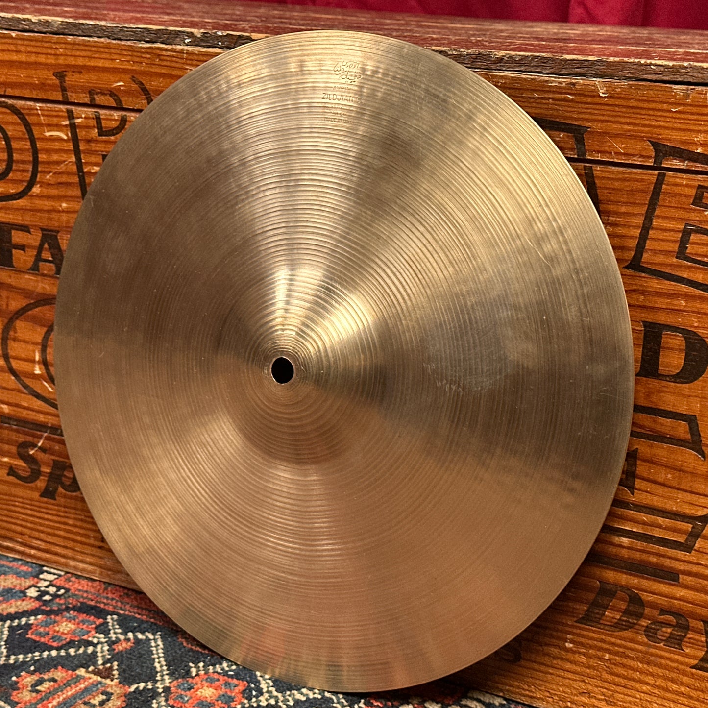 13" Zildjian A 1950s Small Stamp Hi-Hat Single / Small Crash Cymbal 716g