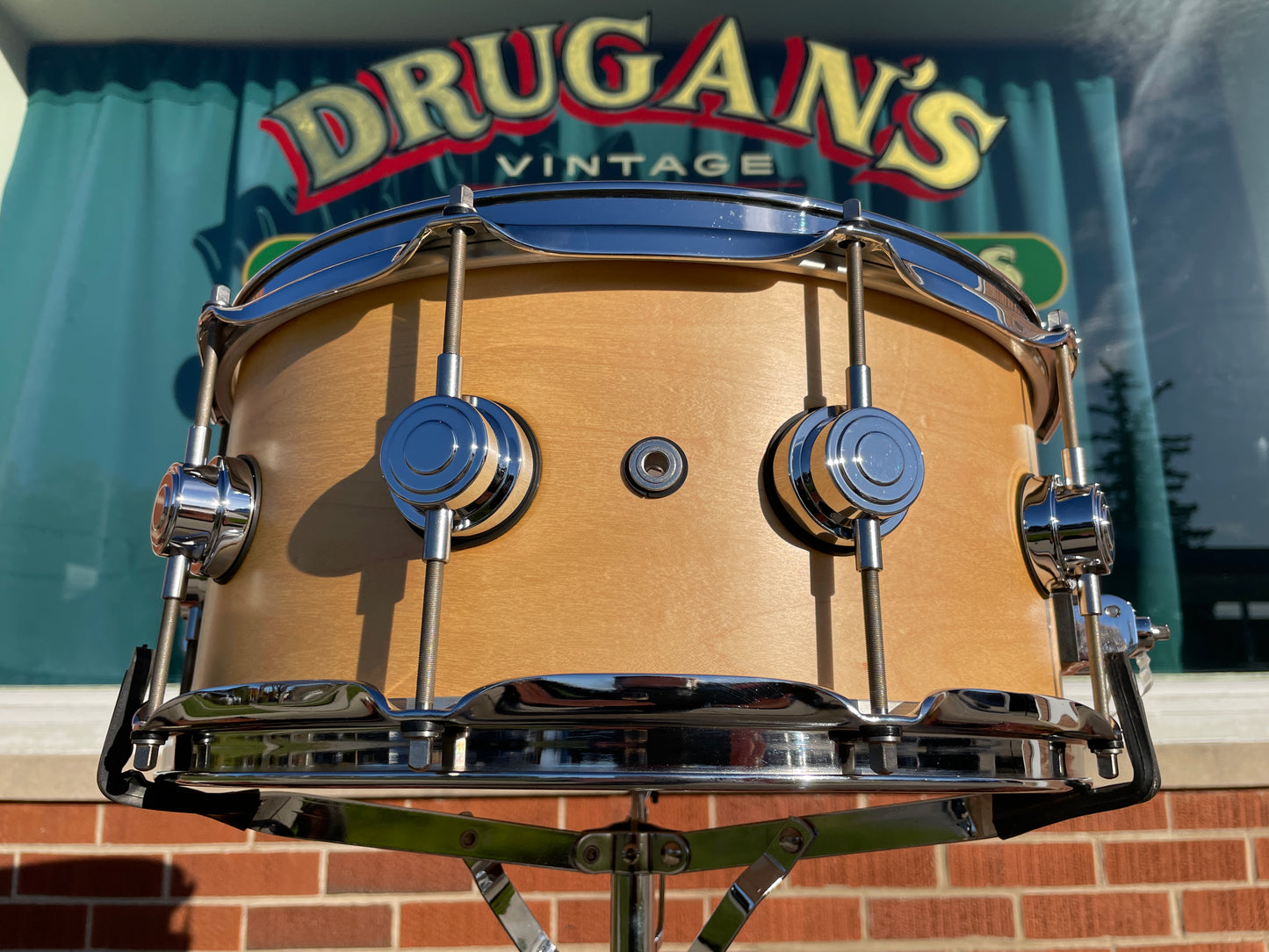 DW Collector's Series Maple Standard 6x14 Snare Natural Satin Oil Drum Workshop