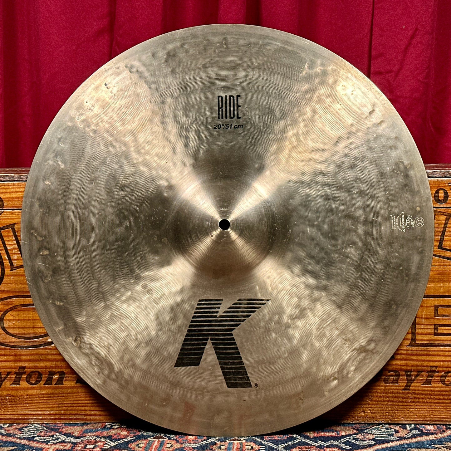 20" Zildjian K Ride Cymbal 2594g *Video*