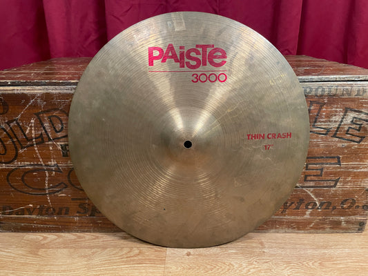 17" Paiste 3000 Thin Crash Cymbal 1286g