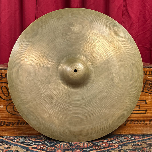 24" Zildjian A 1950s Large Block Stamp Medium Thin Ride Cymbal 3372g *Video Demo*