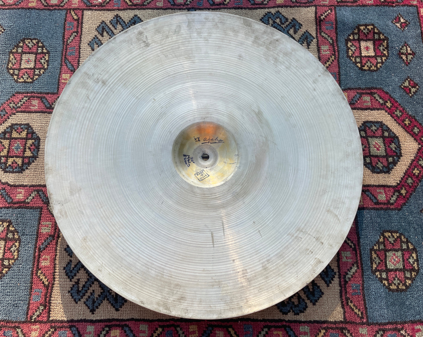 20" Tosco 1970s Ajaha Medium Ride Cymbal 1962g Made In Italy Pre-UFIP *Video Demo*