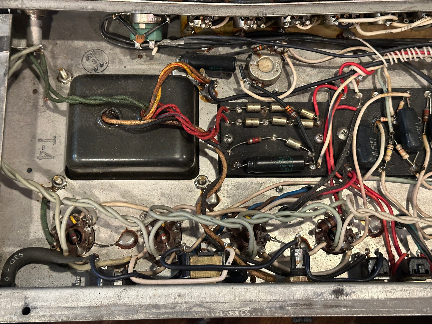1970s Fender Silverface Twin Reverb Combo Amplifier Modded