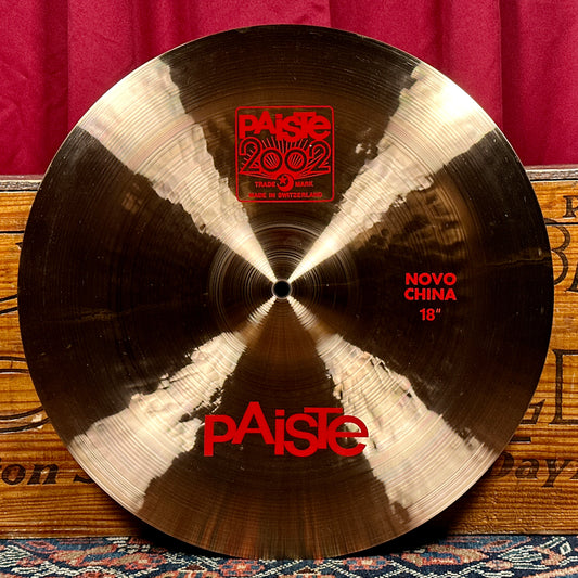 18" Paiste 2002 Novo China Cymbal 1312g *Video*