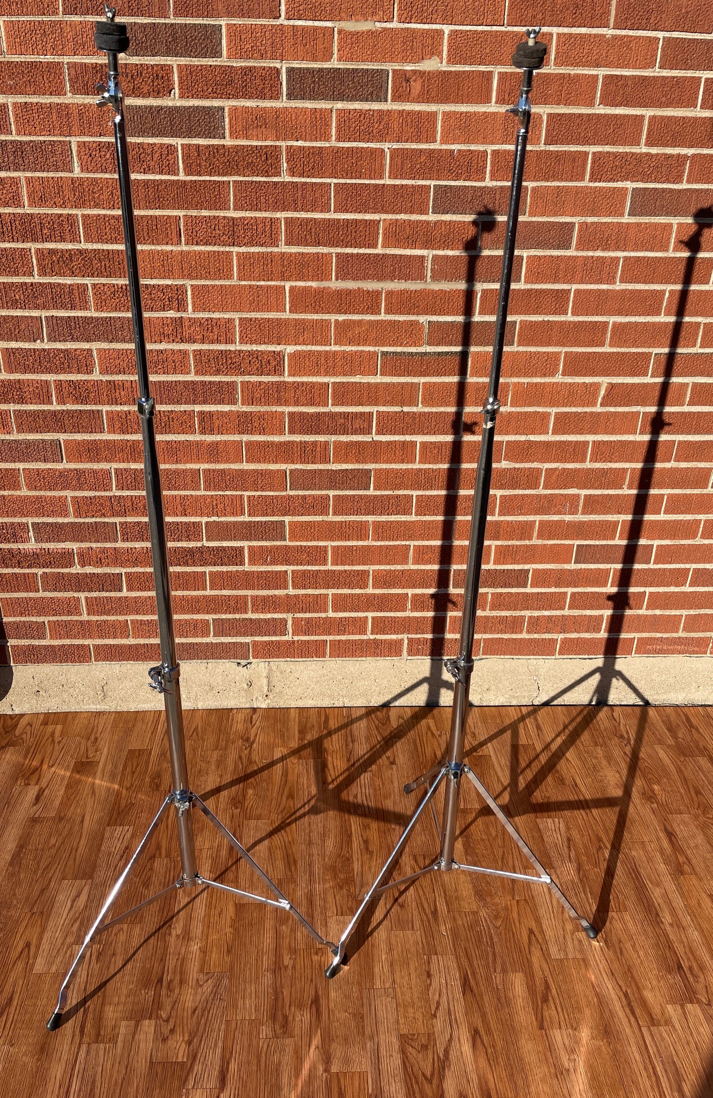 1970s Ludwig No. 1402 Atlas Straight Cymbal Stand Pair