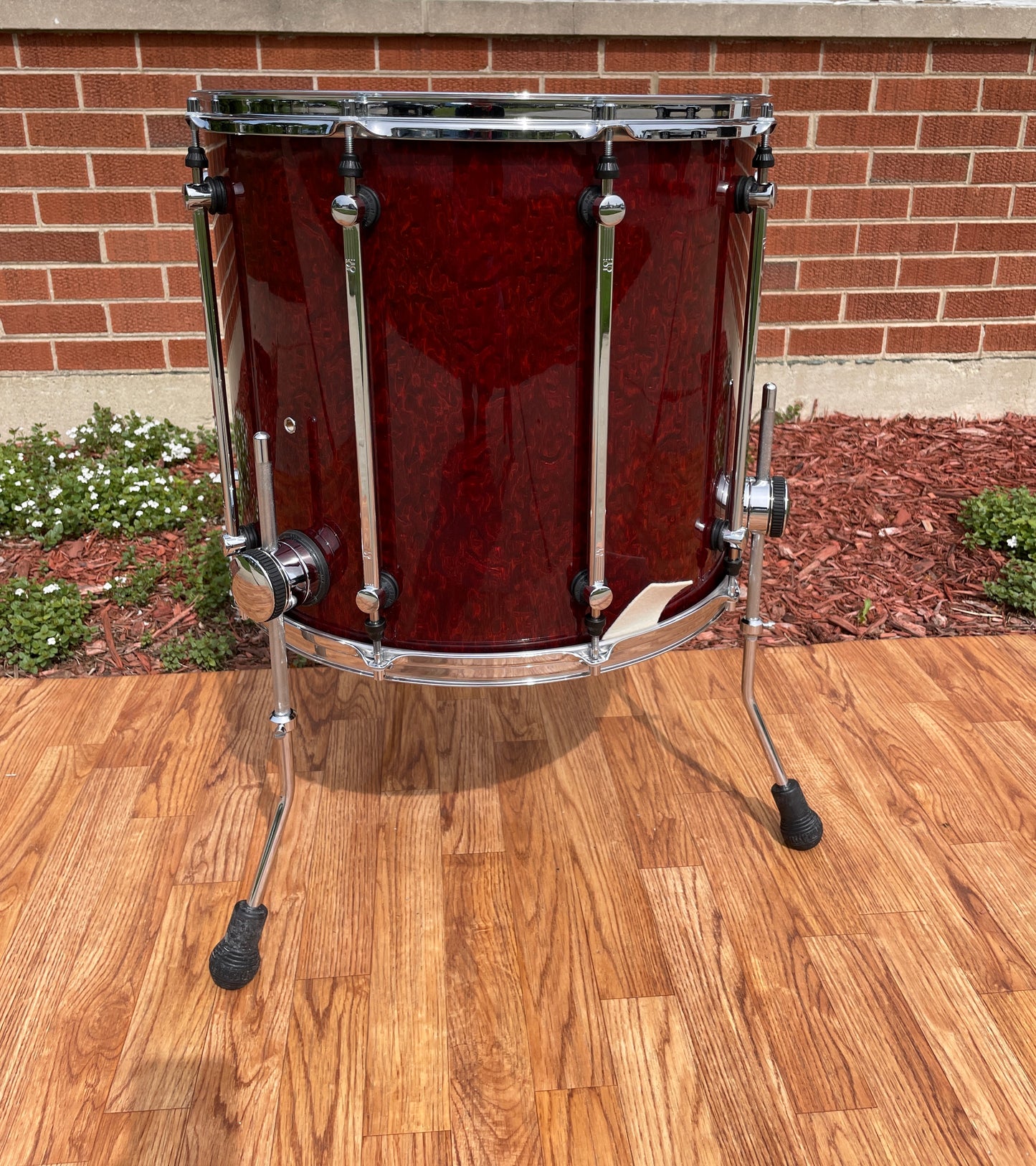 Sonor Designer Series 18" Maple Light Floor Tom Stain Red 16x18 18x16