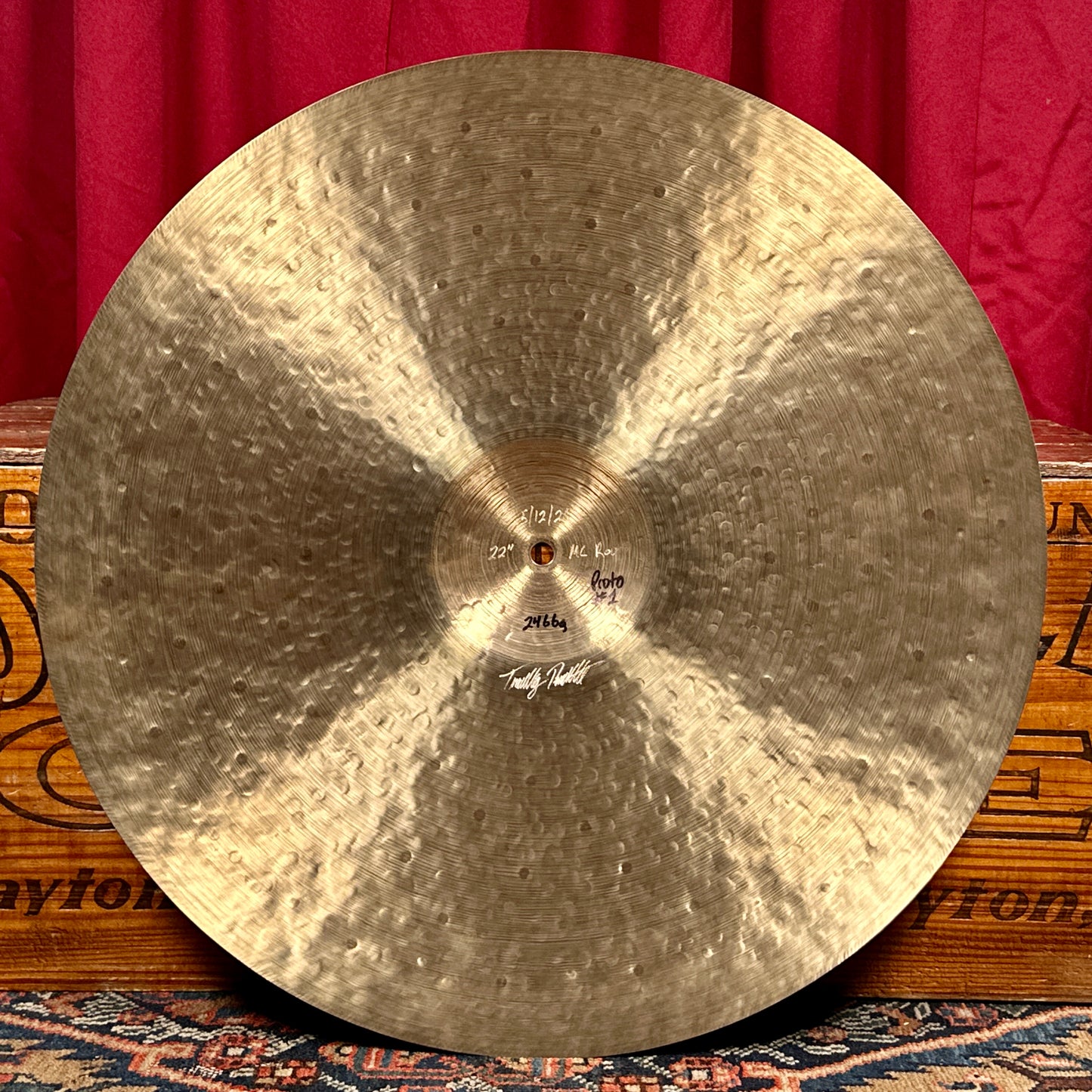 22" Timothy Roberts MC Roots Proto #1 Ride Cymbal 2466g *Video Demo*