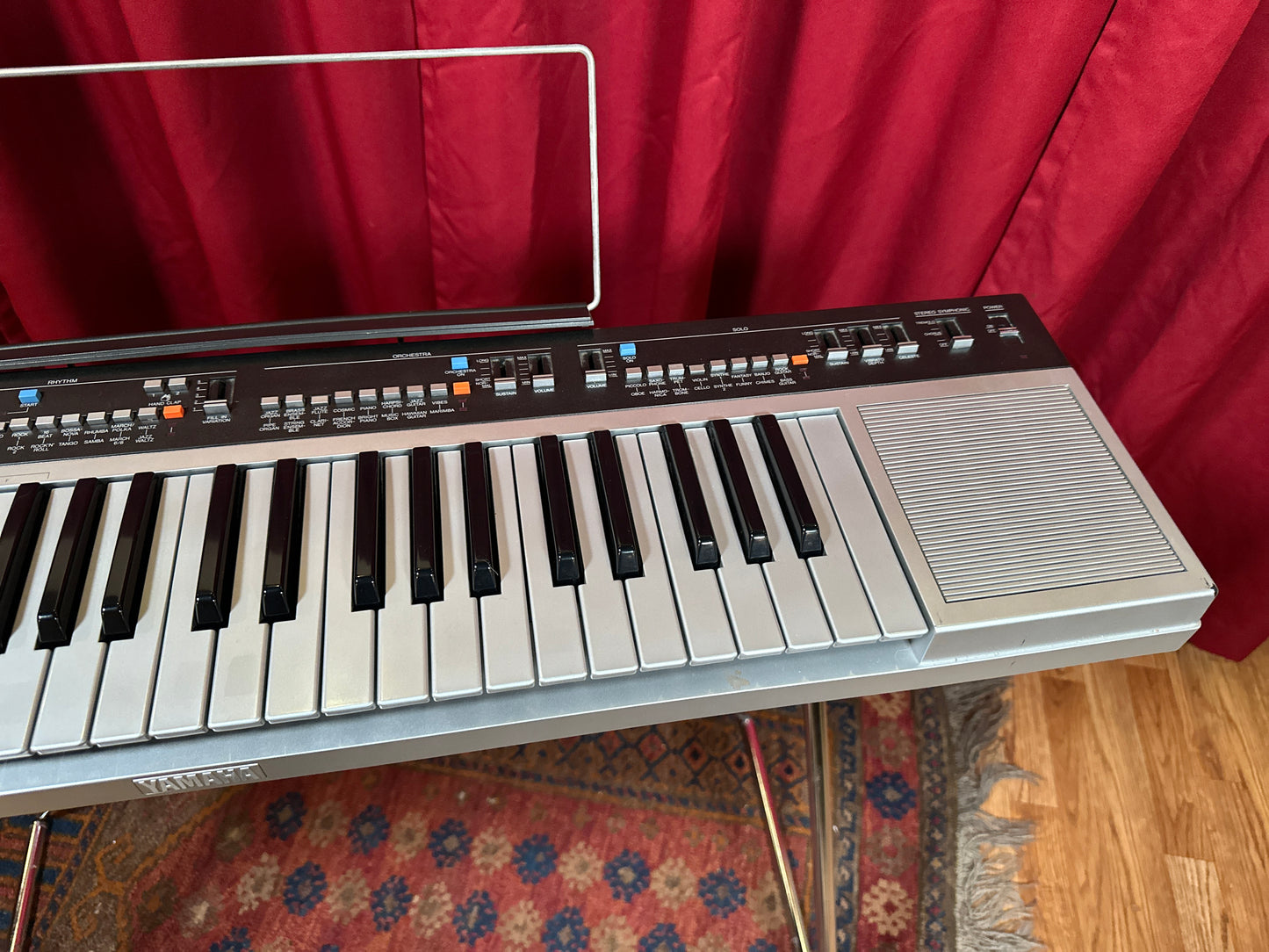 1980s Yamaha Portatone PS-55S Portable 49 Key Keyboard w/ Original Case
