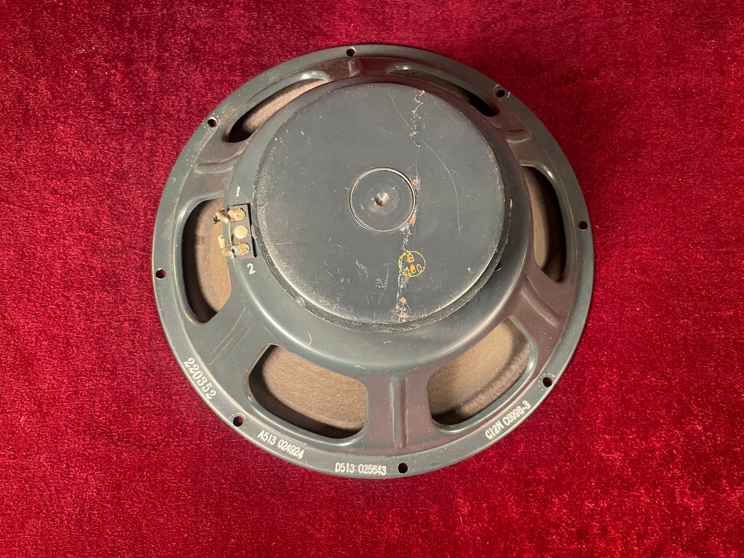 1963 Jensen 12" 50W C12N Guitar Speaker 8 Ohm (Stock #32)