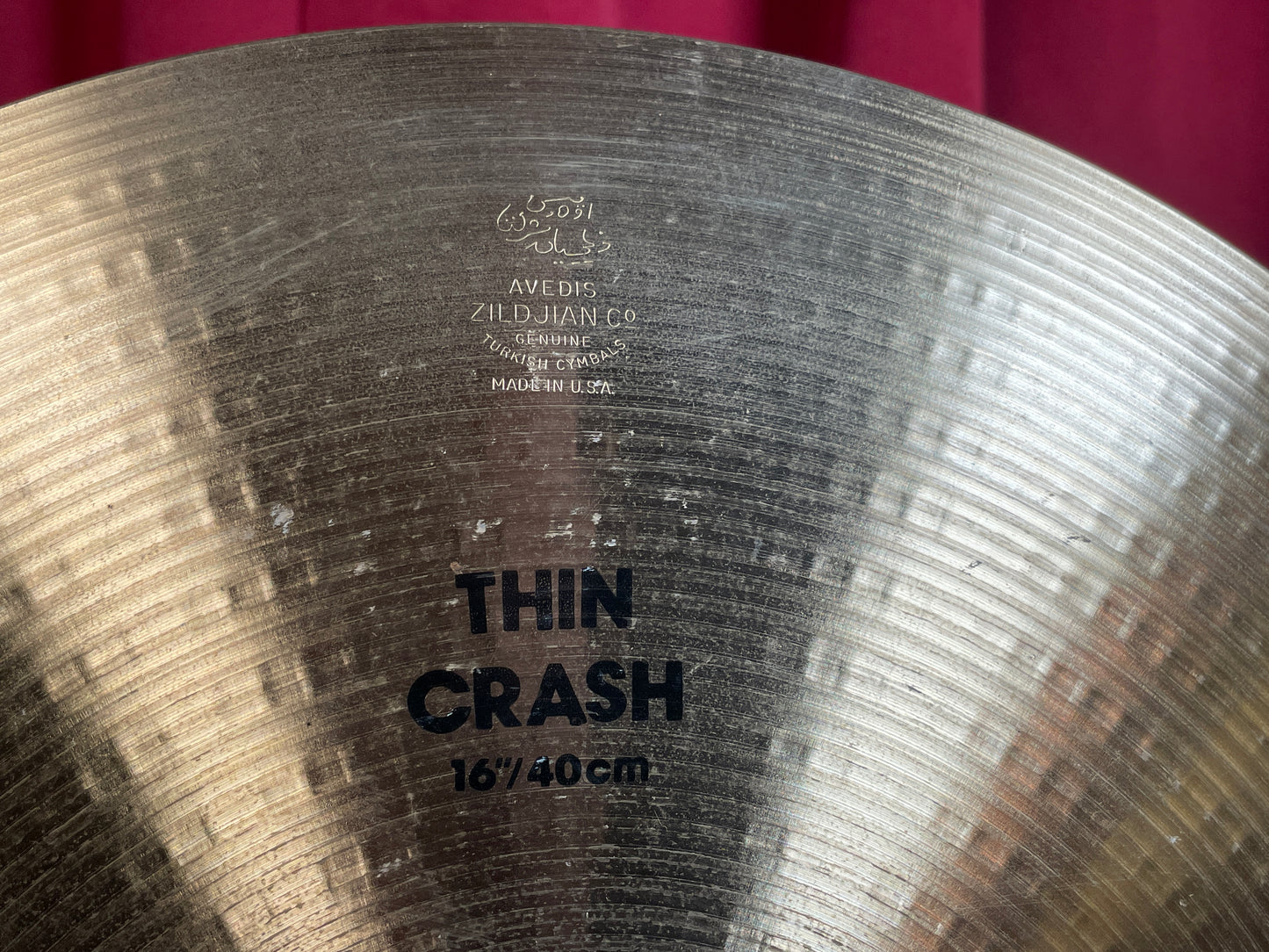 16" Zildjian A Early 1990s Thin Crash Cymbal 1162g *Video Demo*