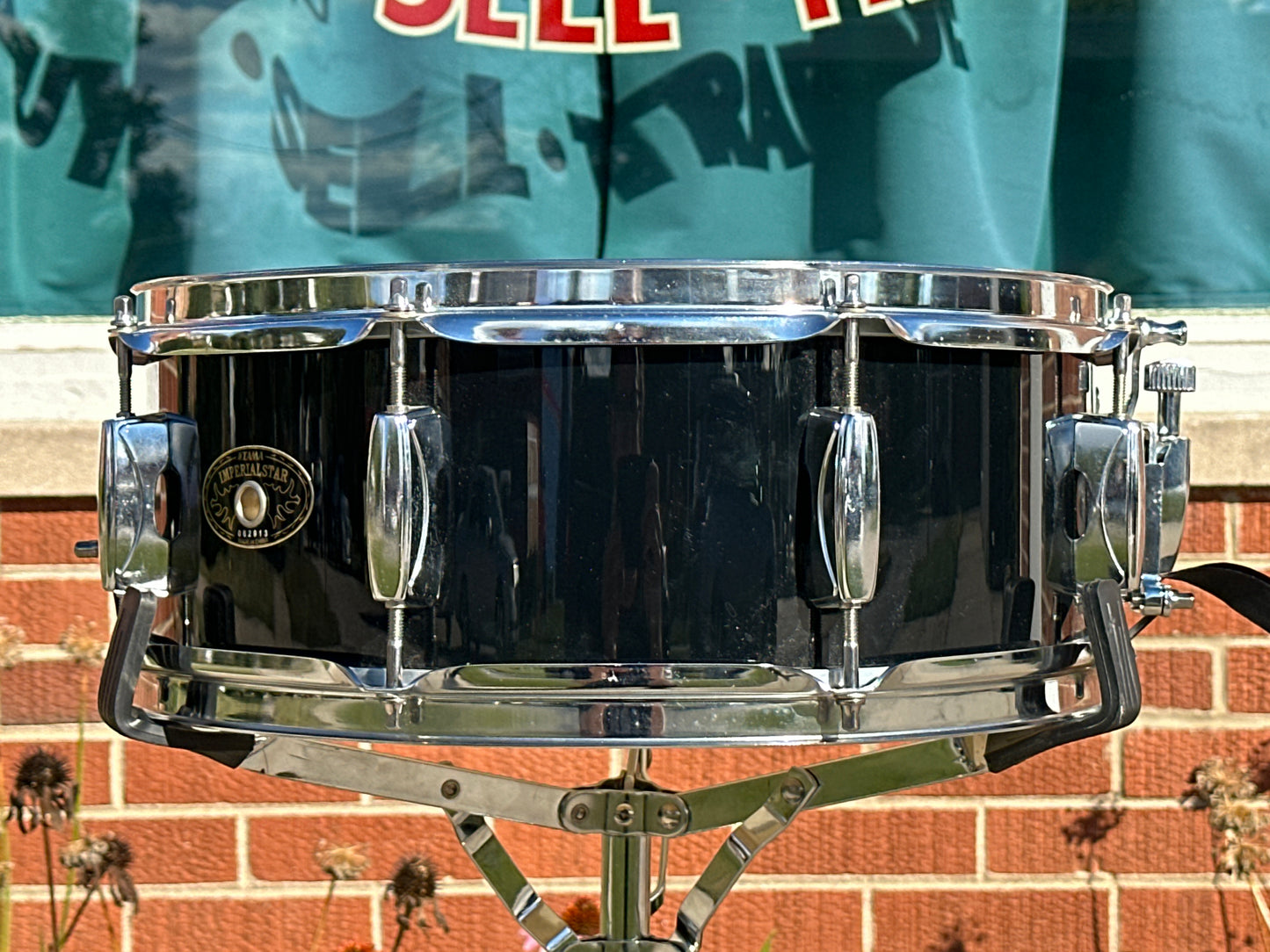 2010s Tama Imperialstar 5.5x14 Poplar Snare Drum Black IWS55