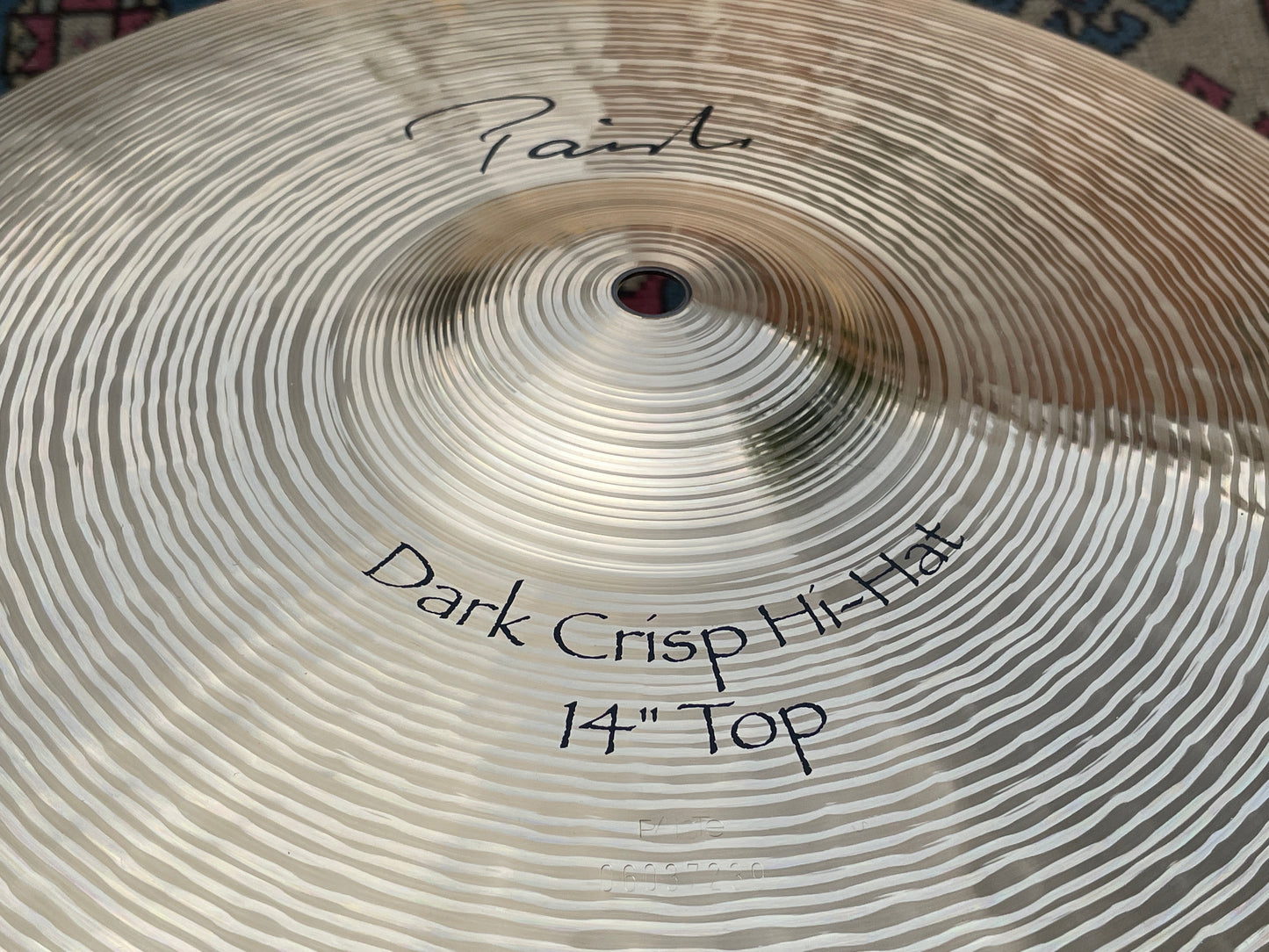 14" Paiste Signature Dark Crisp Cymbal Hi-Hat Cymbal Pair 884g/1478g