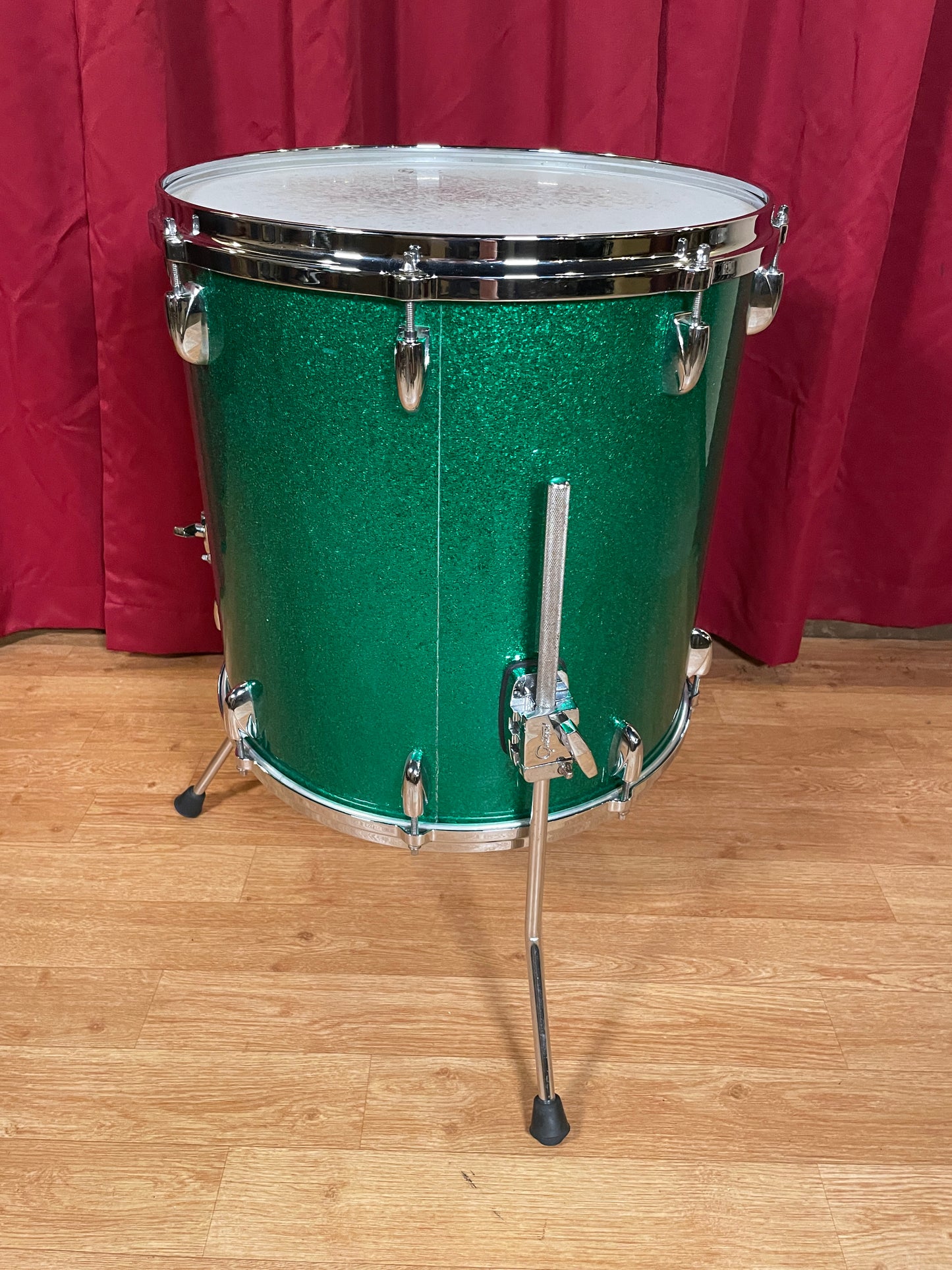 Gretsch USA Custom 16x16 Floor Tom Drum Single Green Sparkle