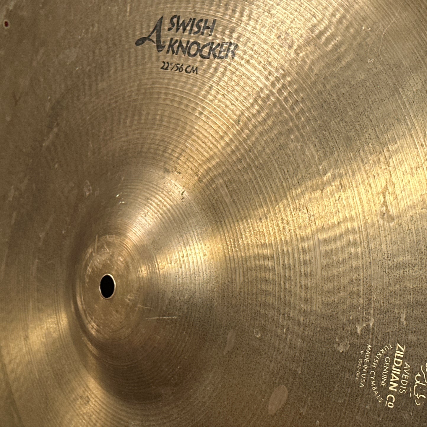 22" Zildjian A Rare 1990s Swish Knocker China Cymbal 2532g *Video Demo*
